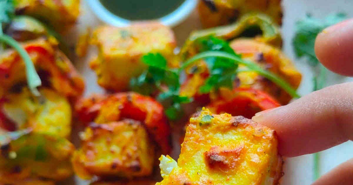 Air Fryer Paneer Tikka Recipe (Oven & Air Fried Methods) Samsung Food App