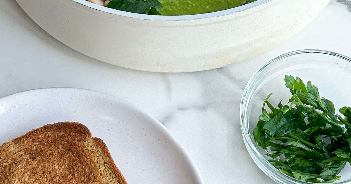 Herby Green Pea Soup Recipe Samsung Food App