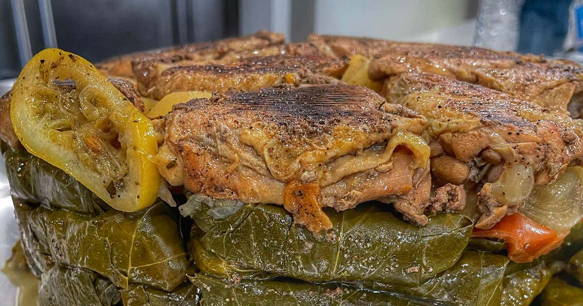 Stuffed grape leaves with chicken Recipe Samsung Food