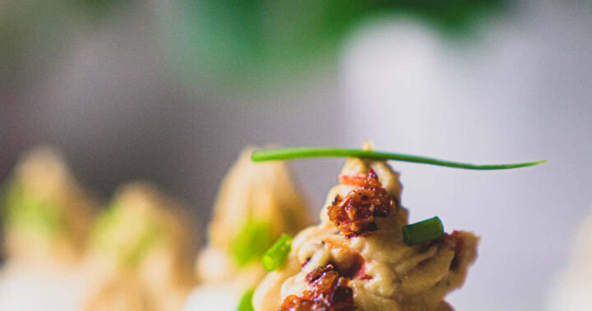 Chipotle Aioli Deviled Eggs with Chili Crisp Keto, LowCarb Recipe