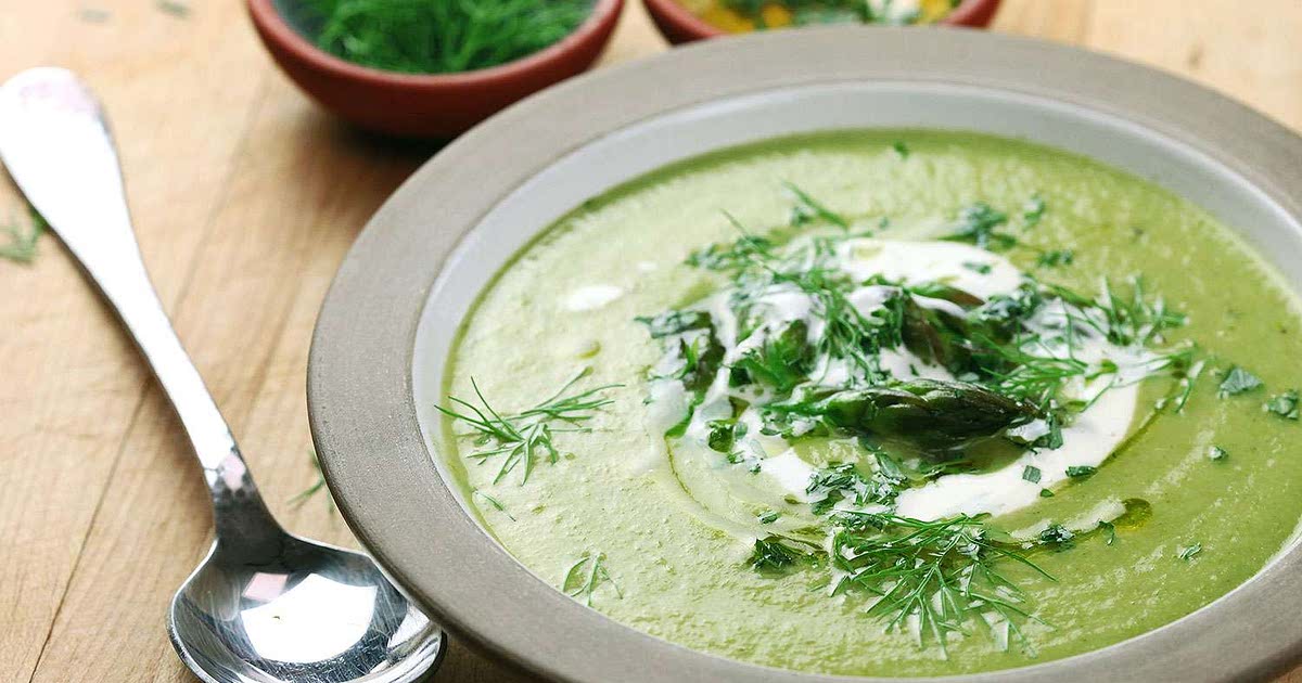 Asparagus and Tarragon Velouté (DairyFree Creamy Asparagus Soup