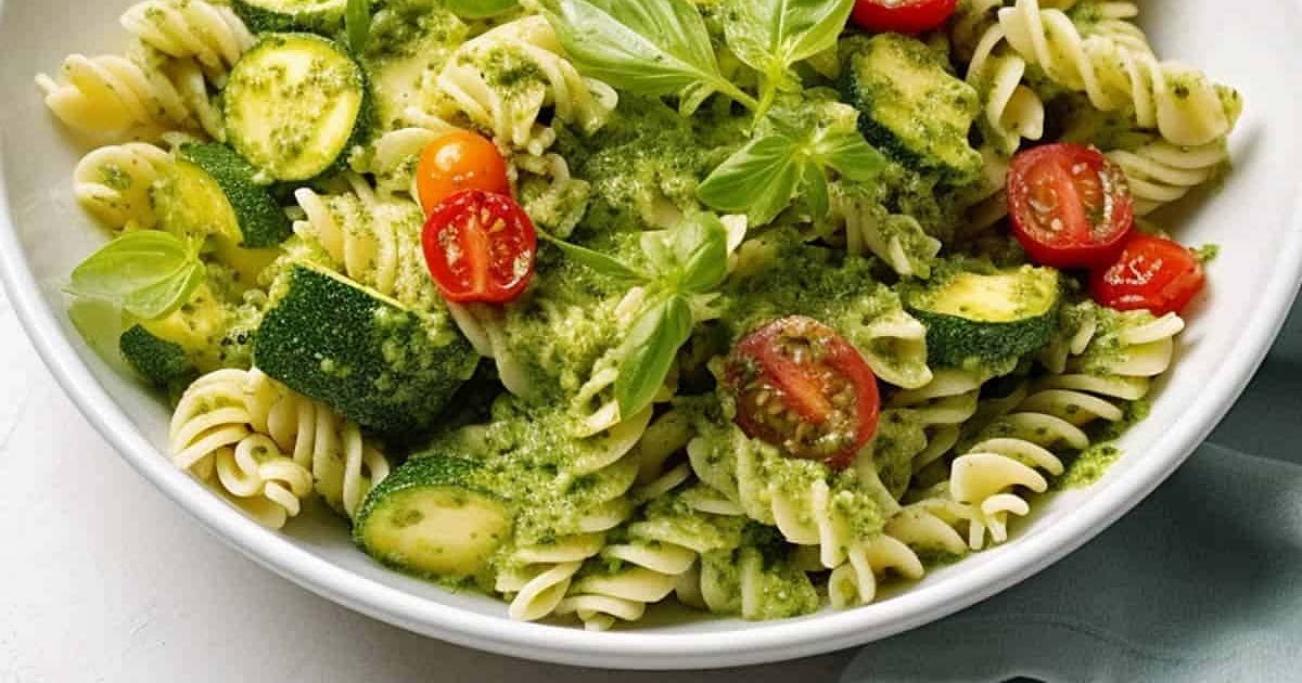 Pesto veggie pasta recipe