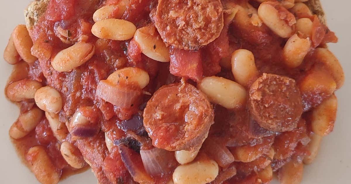 Spicy Beans and Chorizo on Toast Recipe — Samsung Food