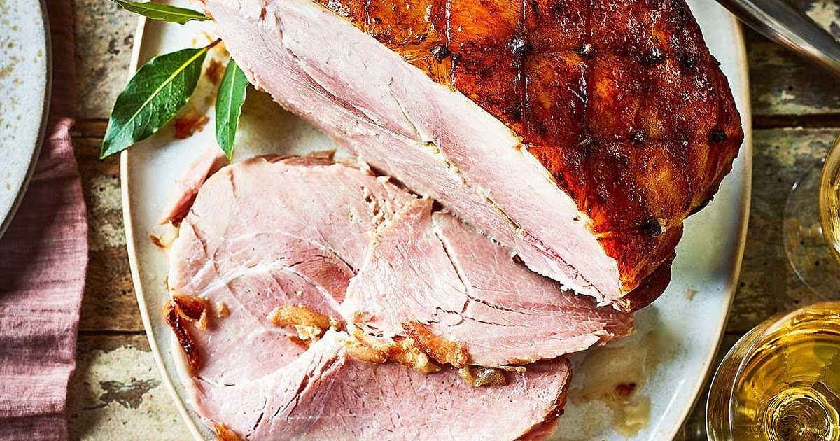 Slowcooked cider, clove and honeyglazed ham Recipe Samsung Food