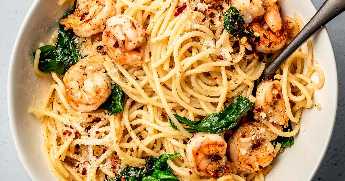 Garlic Butter Shrimp Pasta Recipe Samsung Food