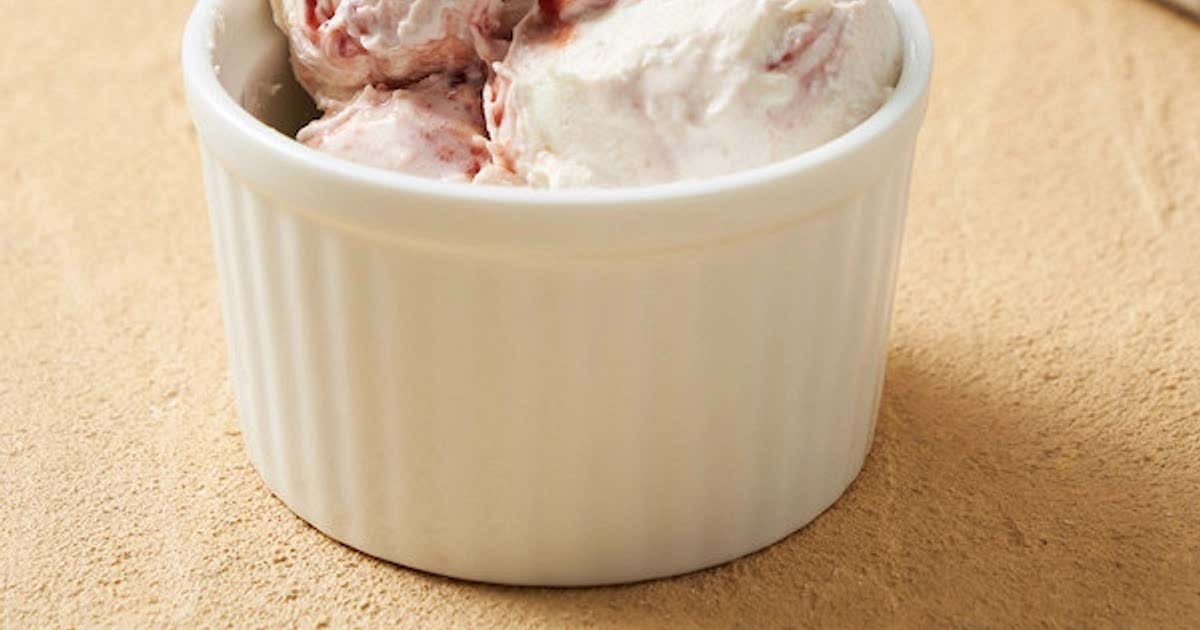 No-Churn Berry Ripple Ice Cream | Marion's Kitchen Recipe - Samsung Food