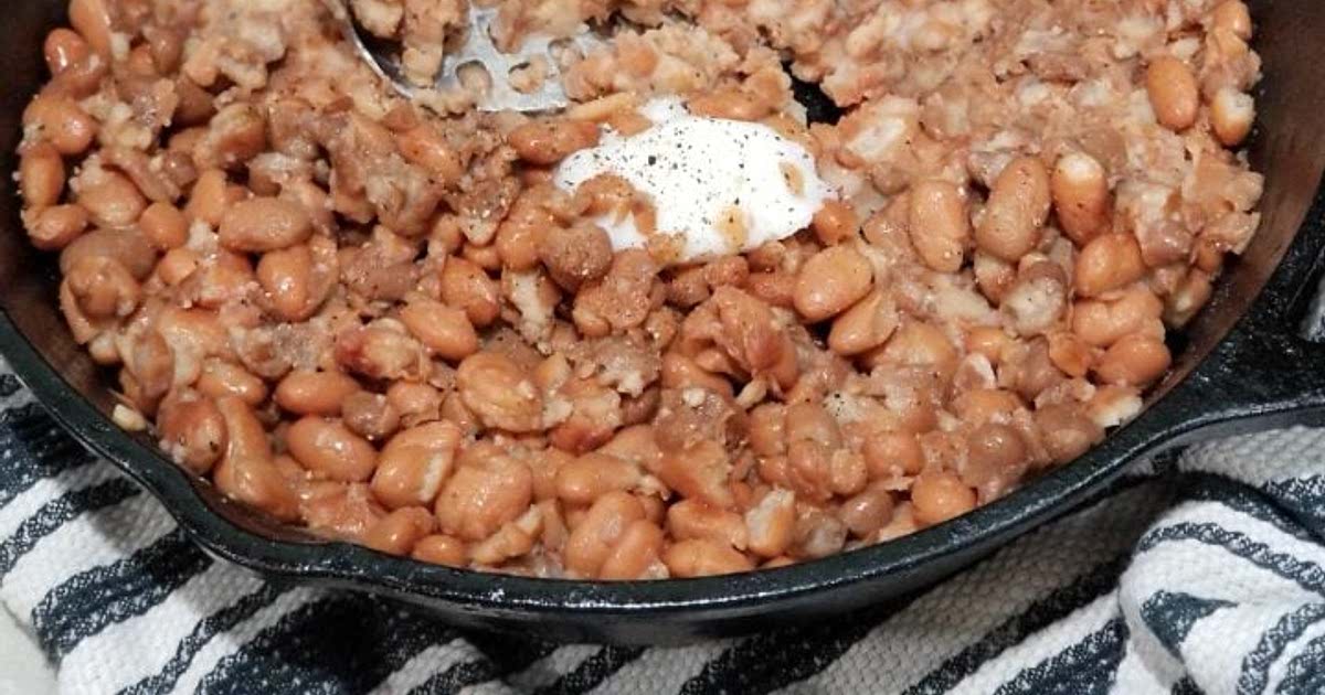 Refried Beans using Canned Beans and Lard Recipe Samsung Food