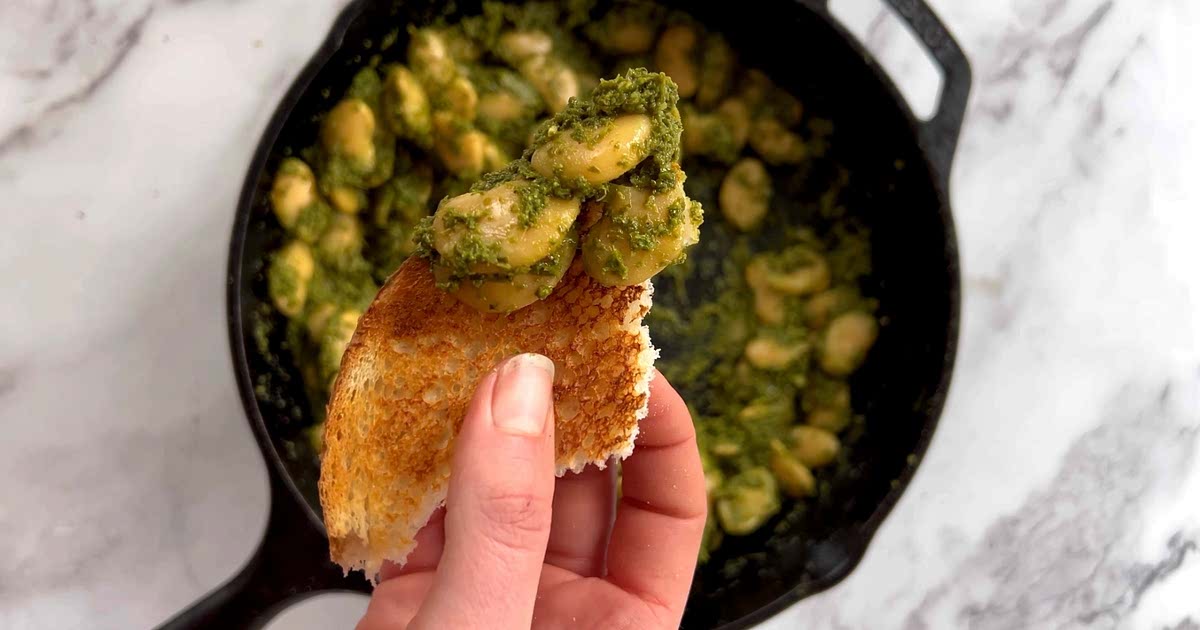 Pesto Butter Beans Recipe — Samsung Food