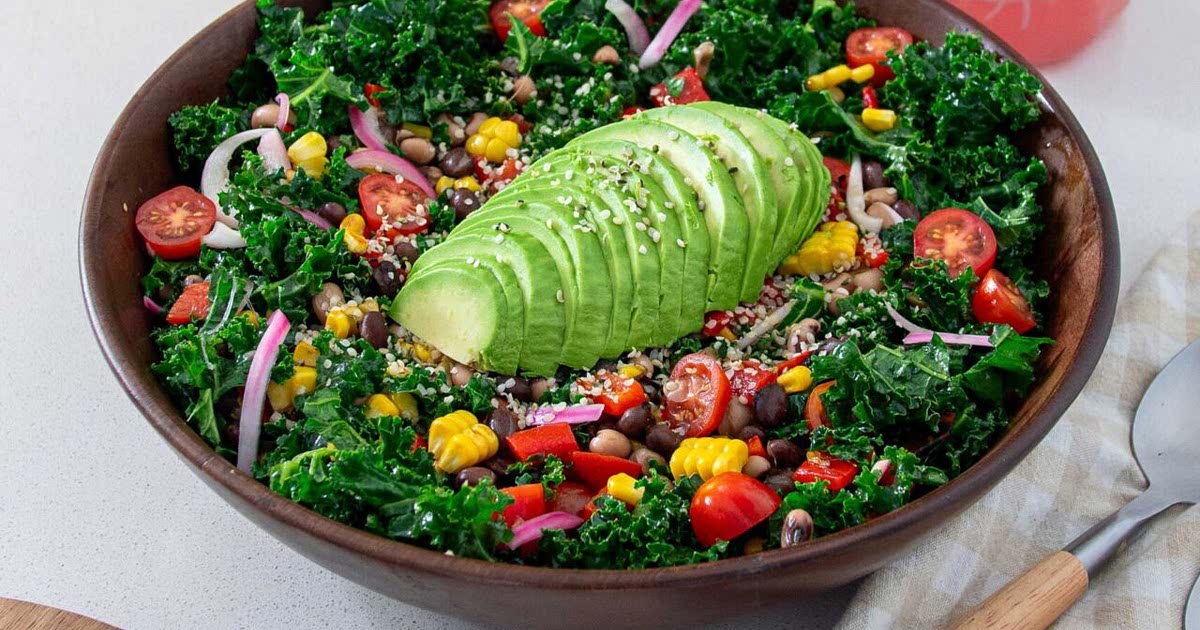 2Bean Avocado Salad with Jalapenos, Cilantro Dressing Recipe — Samsung