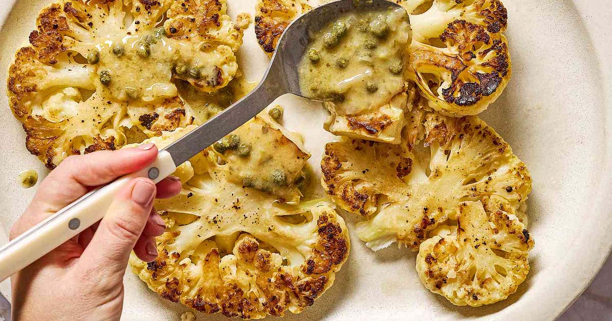 Cauliflower Steaks Piccata Is Perfect for Meatless Mondays Recipe
