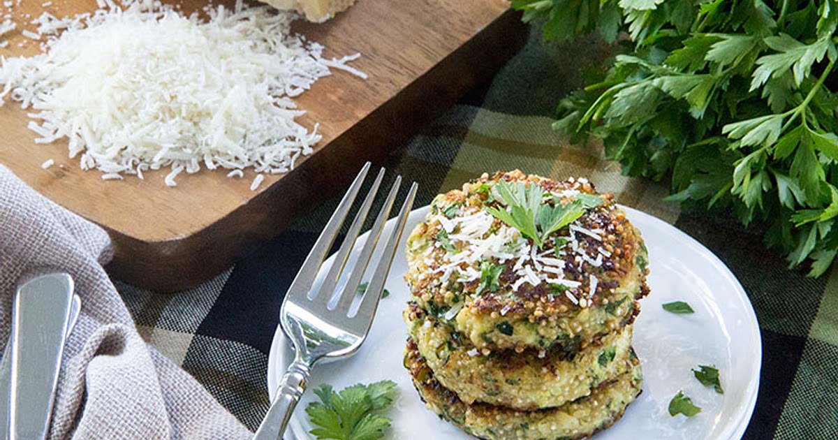 Zucchini Quinoa Fritters with Parmesan Recipe — Samsung Food