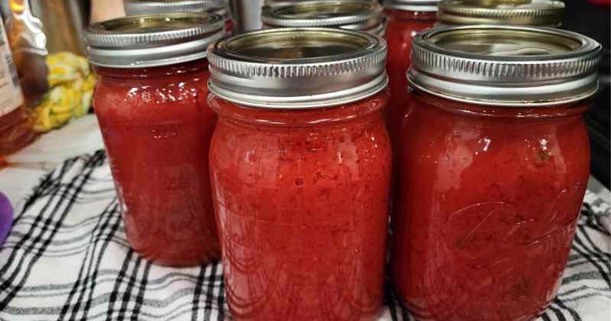 Canning Garlic Basil Tomato Sauce Recipe — Samsung Food