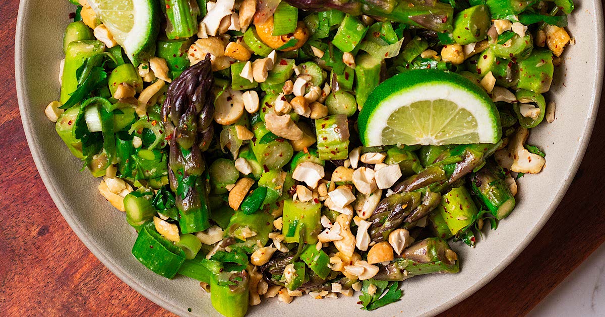 Crunchy Asian Asparagus Salad Recipe — Samsung Food