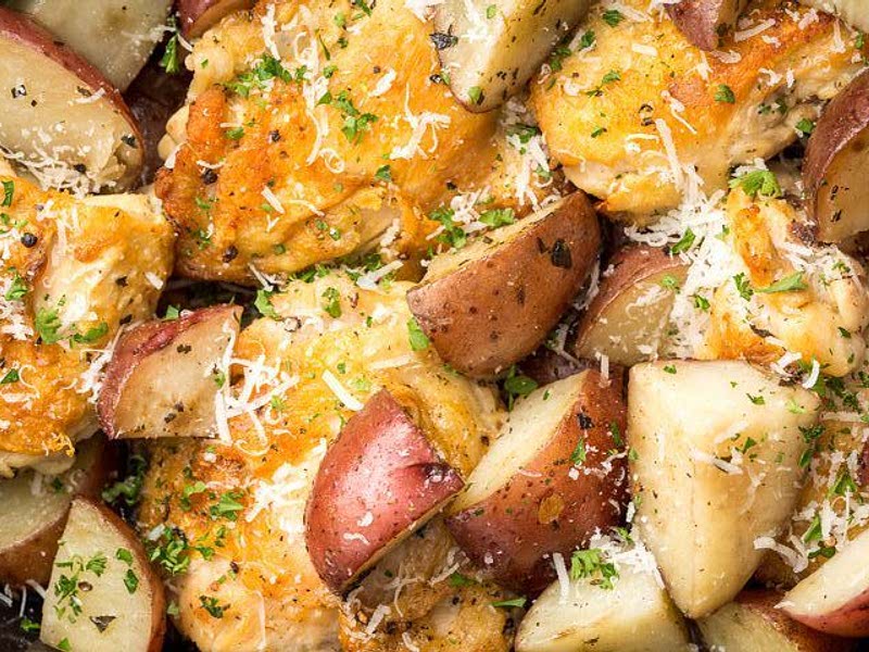 SlowCooker GarlicParmesan Chicken Recipe Whisk