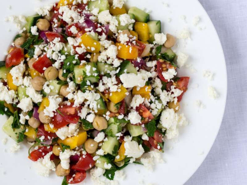 Mediterranean Chickpea Salad Recipe - Whisk