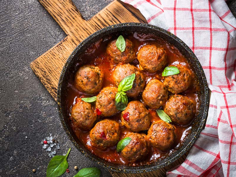 Italian Meatballs in Sunday Sauce Recipe Whisk