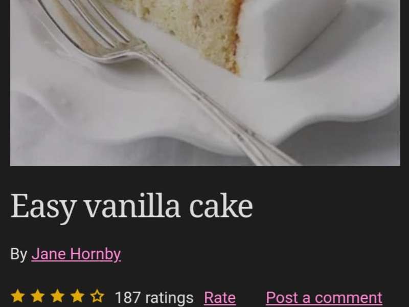5 Ingredient Vanilla Cake (No Eggs, Butter or Milk) - Kirbie's Cravings