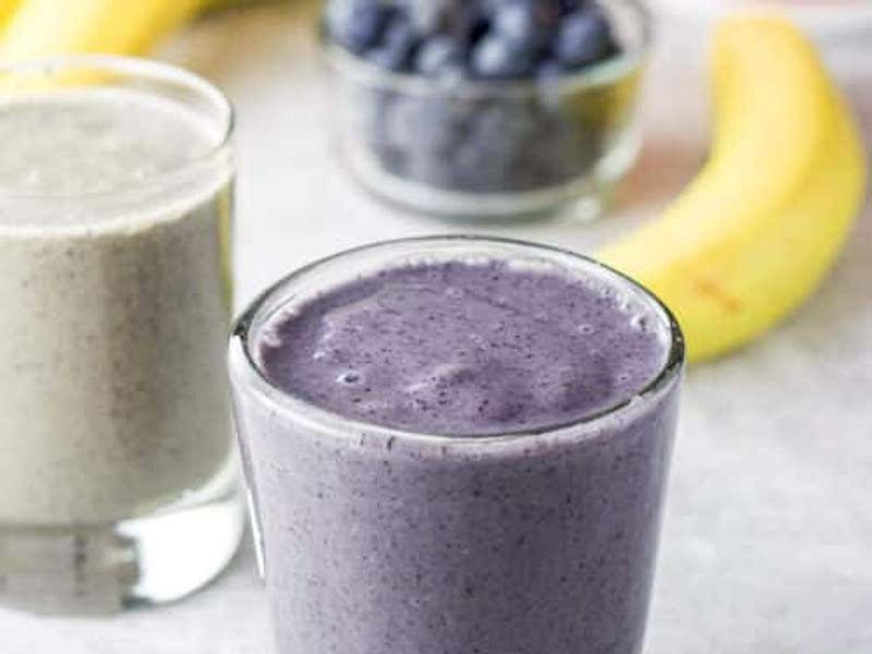 Blueberry Banana (Spinach) Smoothie Recipe Whisk