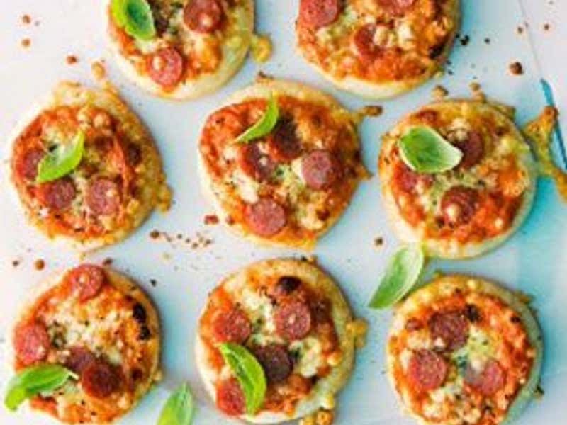 Mini salami pizzas Recipe Whisk