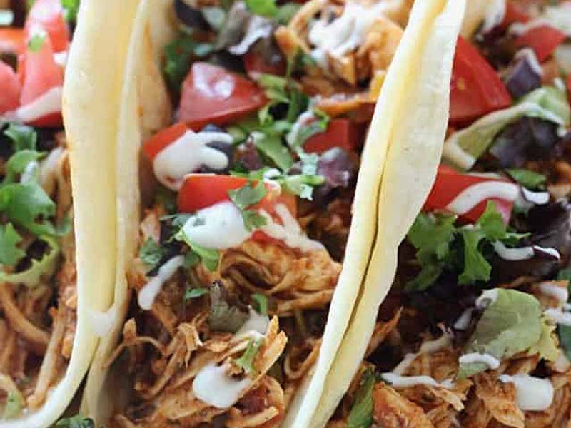 Cilantro Lime Chicken Tacos Recipe Whisk