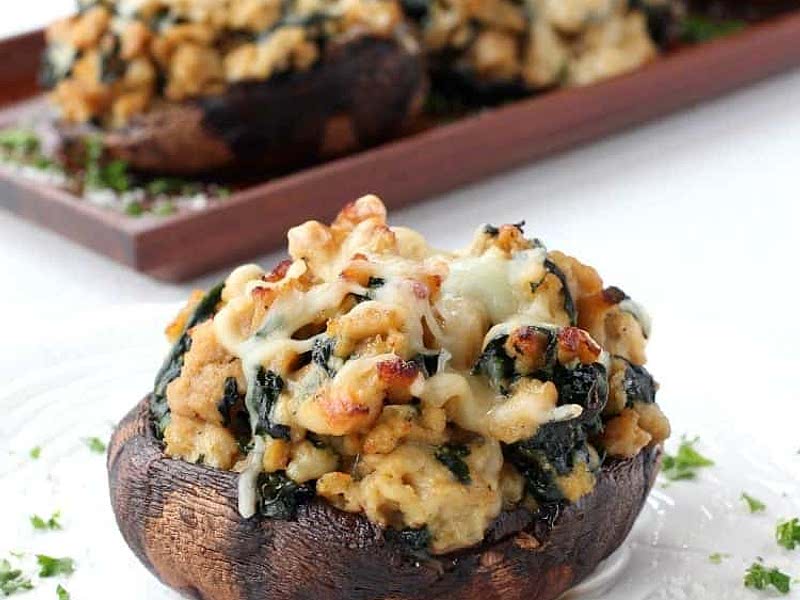 Chicken stuffed portobello mushrooms Recipe Whisk