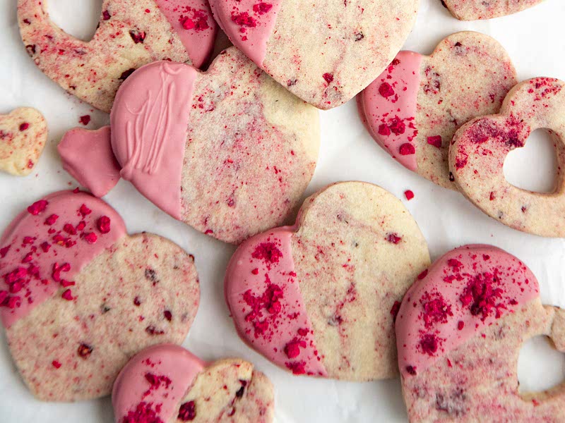 Raspberry Shortbread Cookies Recipe Whisk