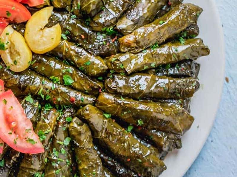 Vegetarian Stuffed Grape Leaves Recipe Whisk
