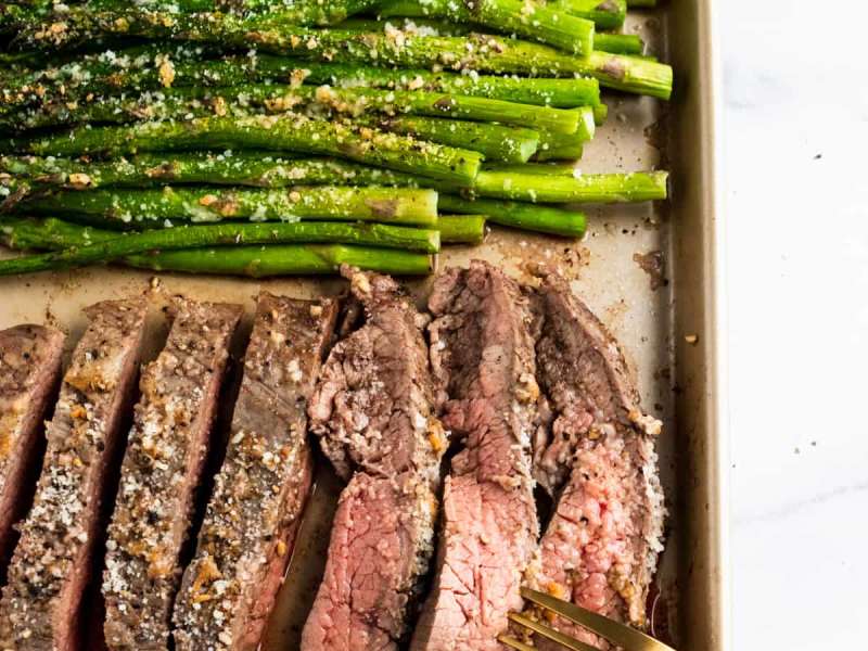 Parmesan Crusted Steak And Potato Sheet Pan Dinner Recipe Whisk