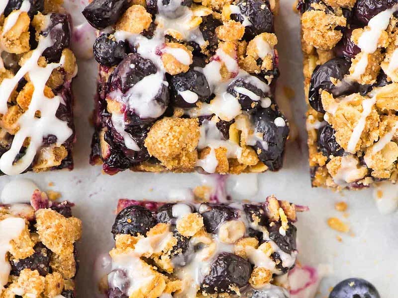 Blueberry Oatmeal Bars Recipe Whisk