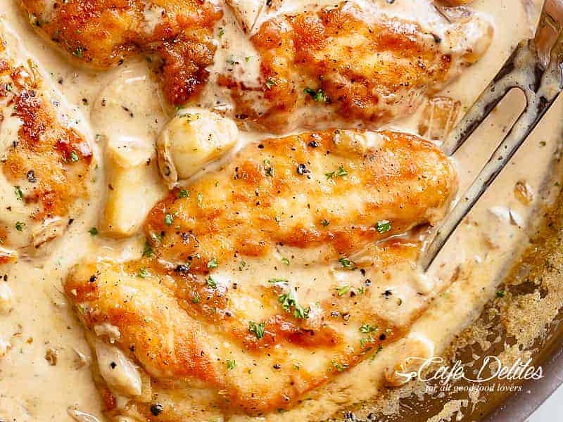 Creamy Garlic Chicken Breast Recipe Whisk