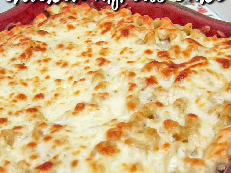 Three Cheese Chicken Alfredo Bake Recipe Whisk