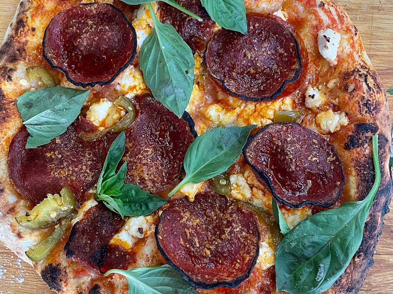 Pepperoni and cherry pepper pizza Recipe Whisk