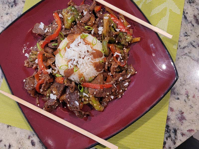 Air Fryer Pepper Steak Stir Fry Recipe Whisk