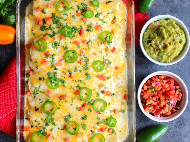 Shredded Chicken Enchiladas Recipe Whisk