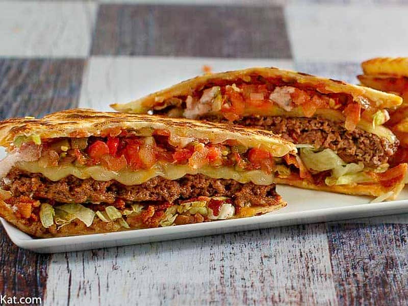 Copycat Applebees Quesadilla Burger Recipe Whisk