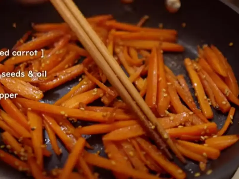 Japanese Seasoned Carrots Recipe Whisk