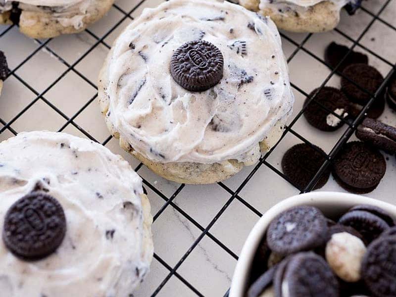 Crumbl Cookies and Cream Milkshake Cookies Recipe Whisk