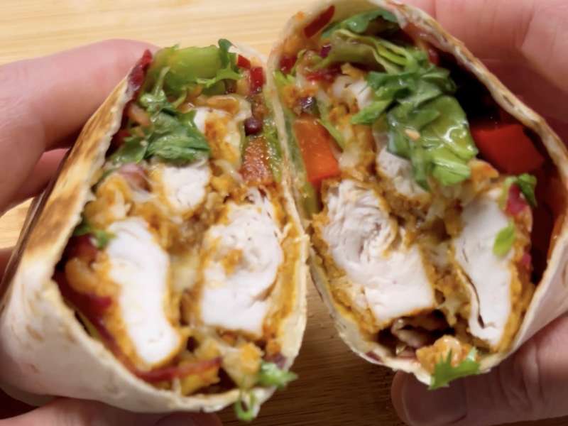 Sweet Chilli Crispy Chicken Wrap Recipe Whisk 