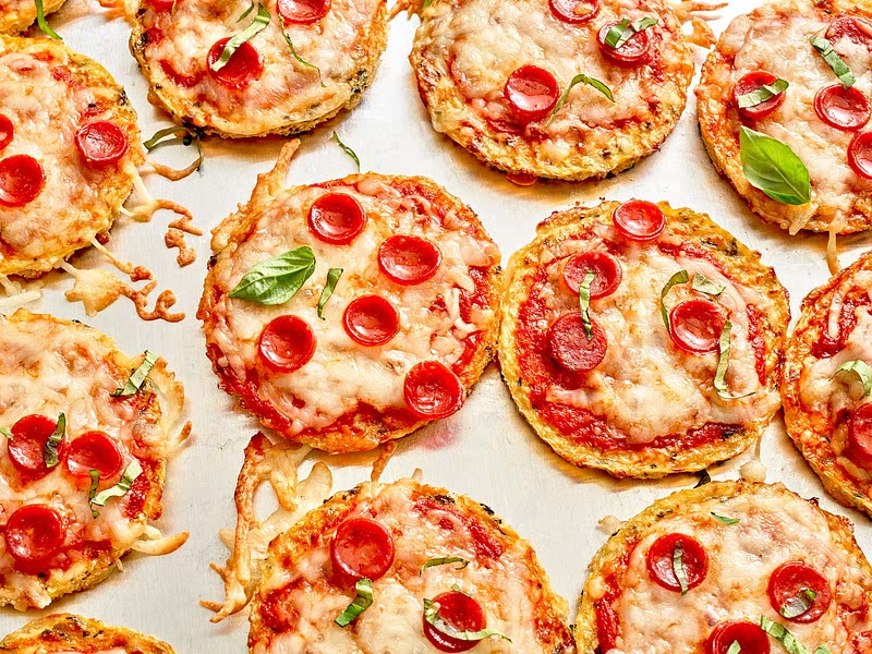 Cauliflower Pizza Bites Recipe Whisk