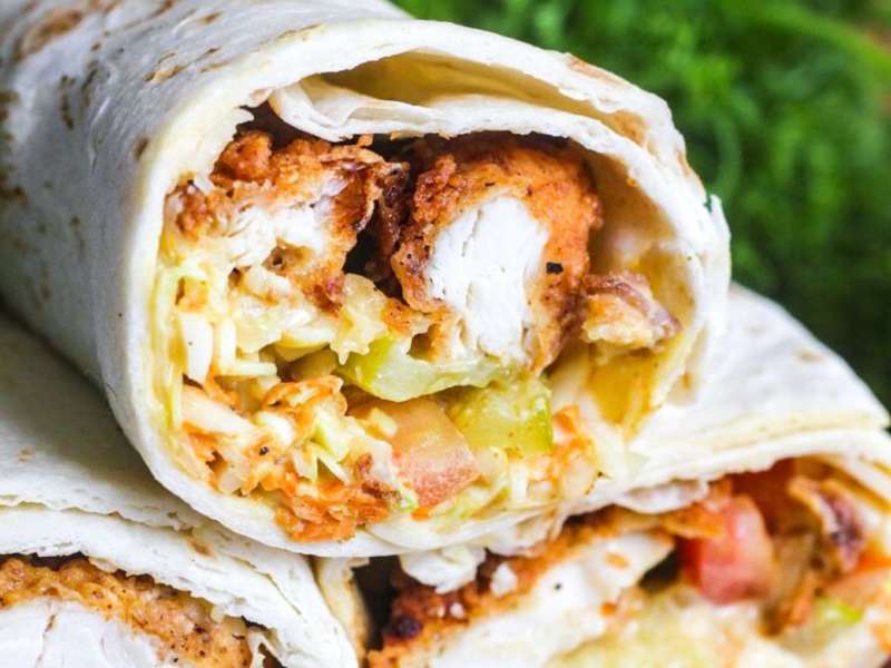 Honey Mustard Chicken Wraps Recipe Whisk 