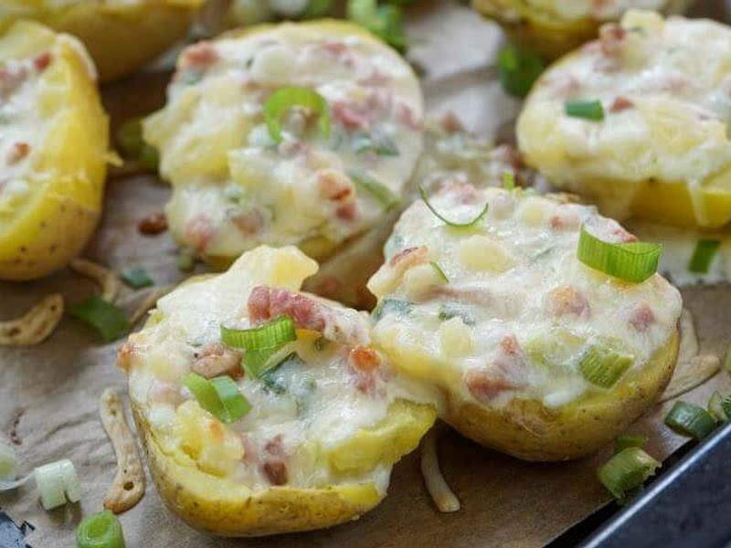 Gefüllte Kartoffeln nach Flammkuchen Art Recipe - Whisk