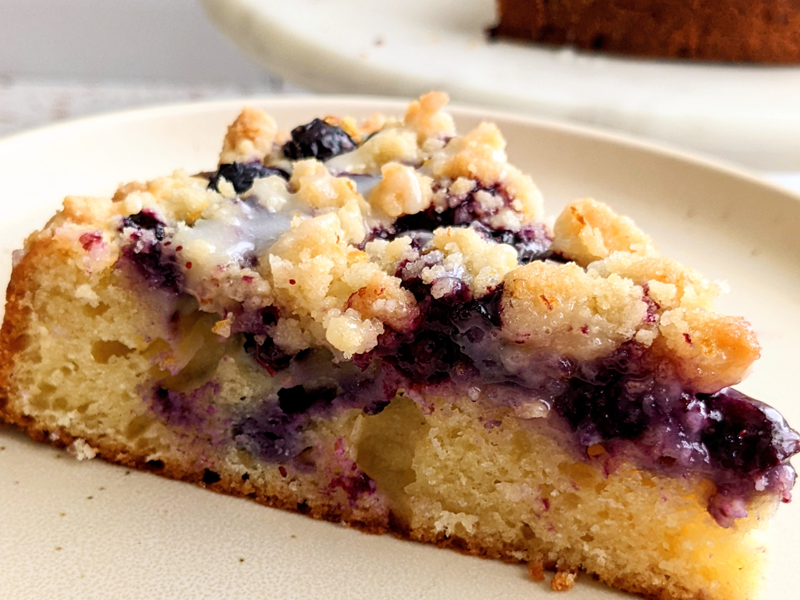 Blackberry Sour Cream Coffee Cake | For the Love of Cooking