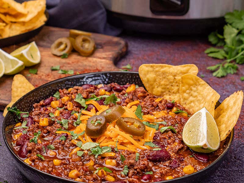Slow Cooker Chilli Con Carne Recipe Whisk