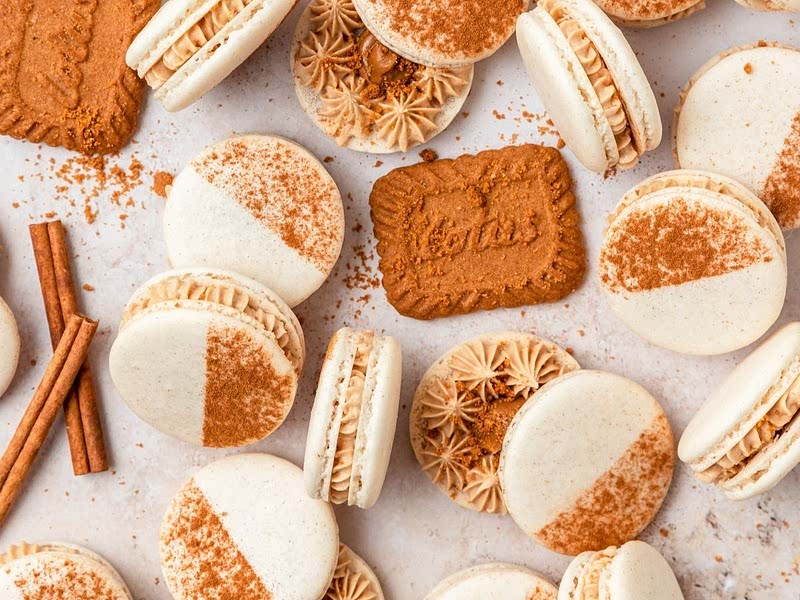 Biscoff Cookie Butter Macarons Recipe Whisk