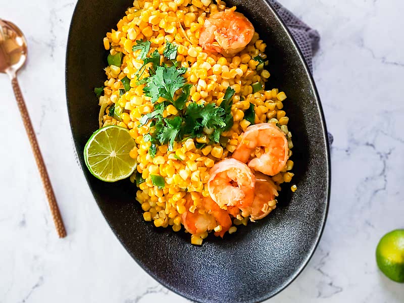 Vietnamese Stir Fried Corn with Fresh Shrimp (Bắp Xào) Recipe Whisk