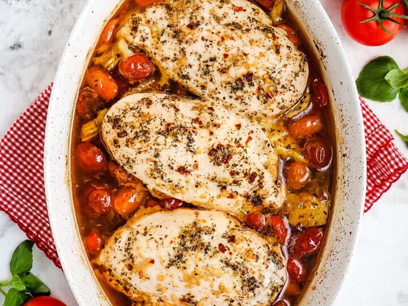 Baked Italian Chicken Recipe Whisk