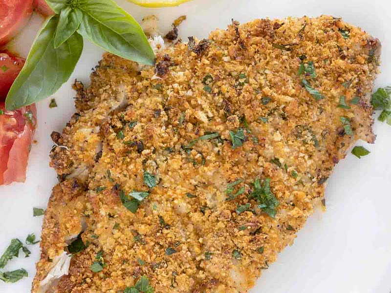 Baked Panko Parmesan Crusted Flounder Recipe Whisk
