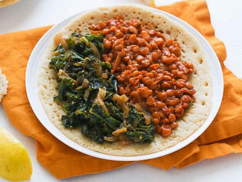 Ethiopian Collard Greens aka Ye’abasha Gomen Braised collard greens