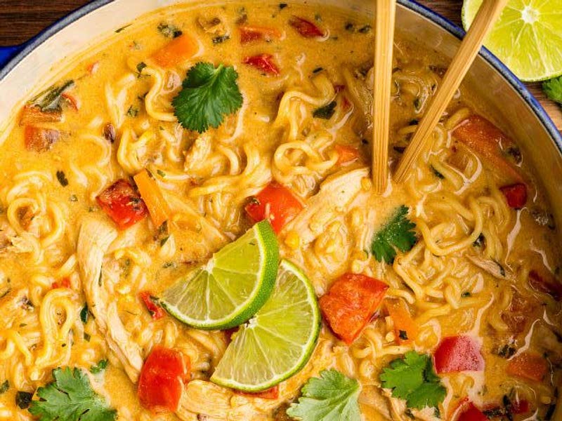 Creamy Chicken Ramen Soup Recipe Whisk