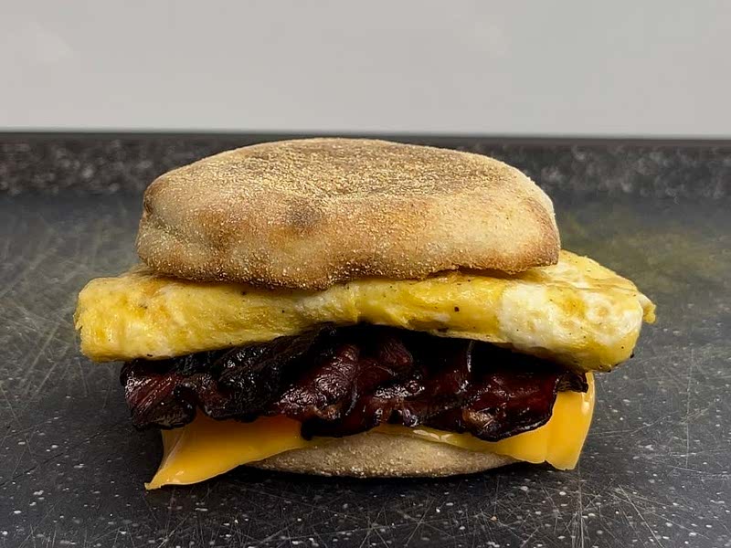 Homemade bacon egg and cheese McMuffin Recipe Whisk